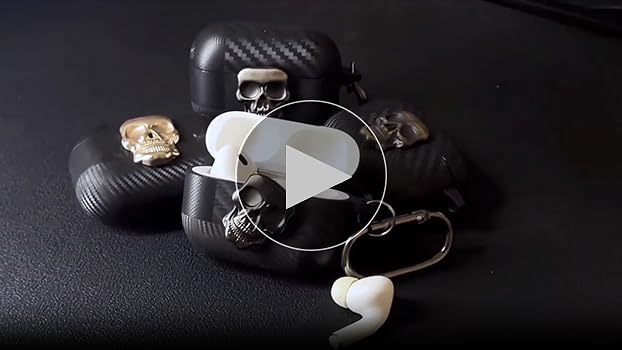 Amazon.com: Fofvccv for AirPods 4 Case Skull with Lock